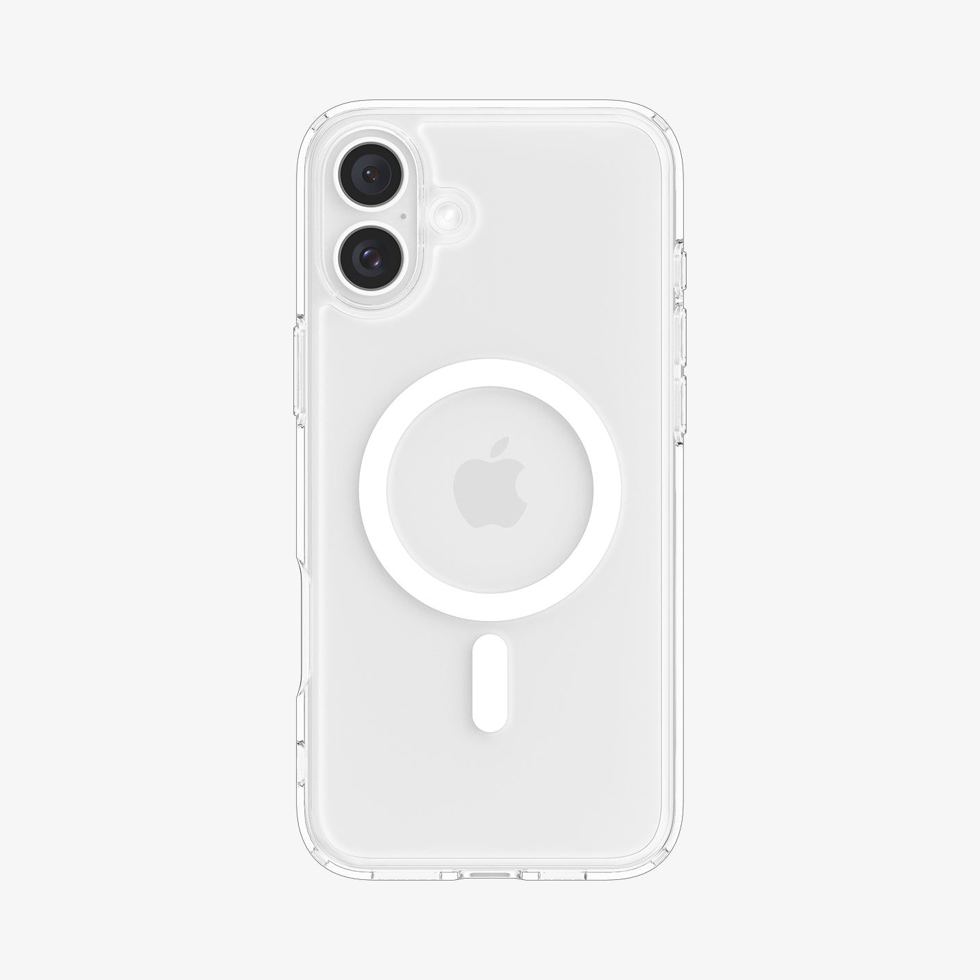 ACS08075 - iPhone 16 Plus Case Ultra Hybrid (MagFit) in White showing the back