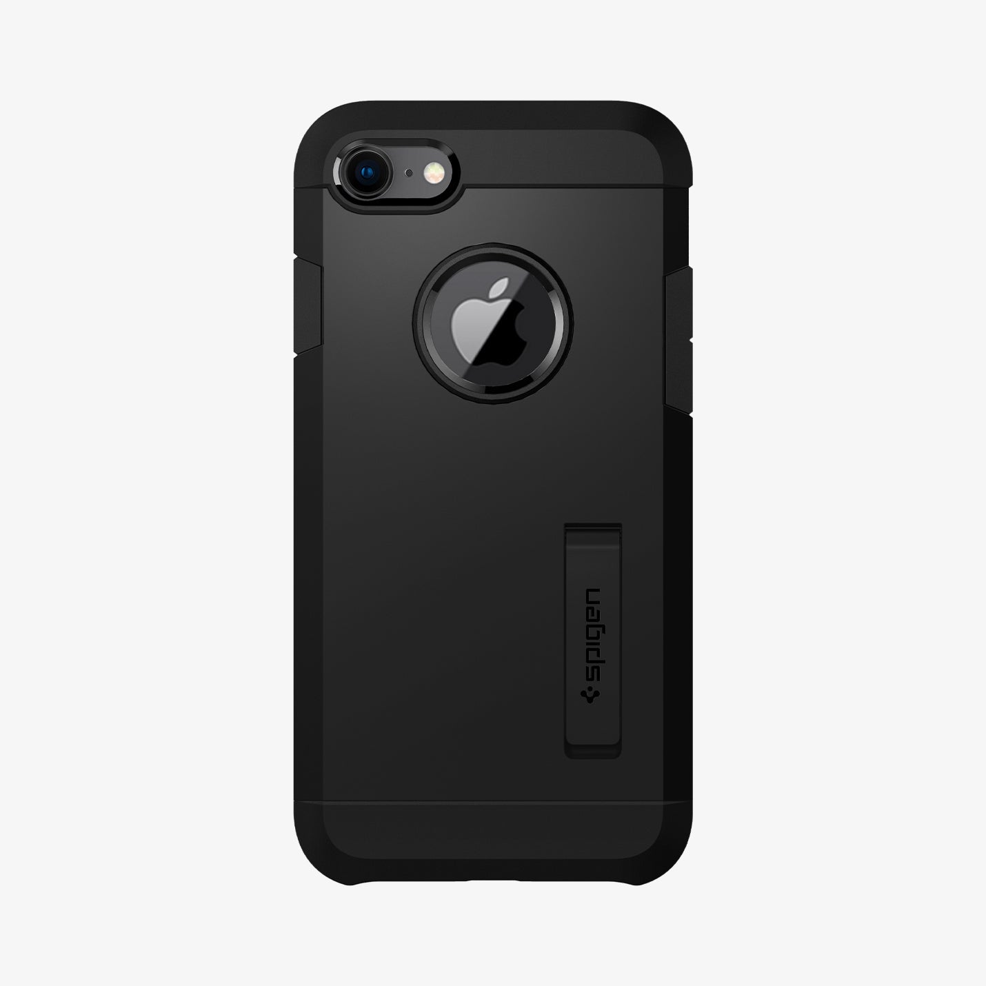 054CS22216 - iPhone 7 Case Tough Armor 2 in Black showing the back