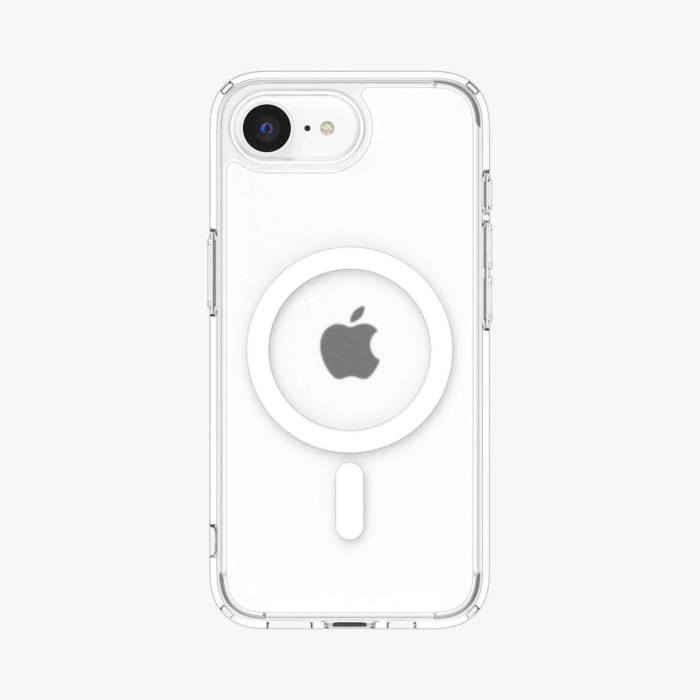 ACS09145 - iPhone 16e Case Ultra Hybrid (MagFit) in Frost White showing the back