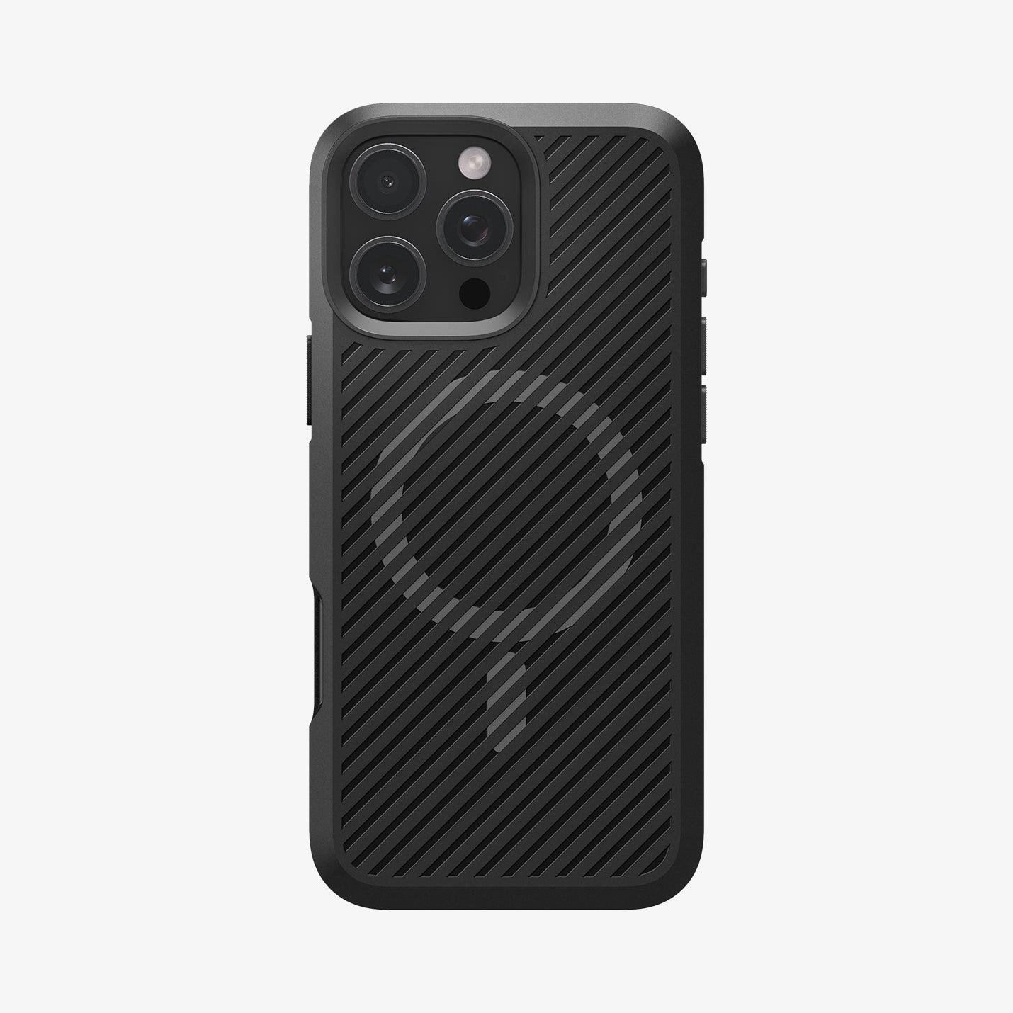 ACS08158 - iPhone 16 Pro Case Core Armor (MagFit) in Matte Black showing the back