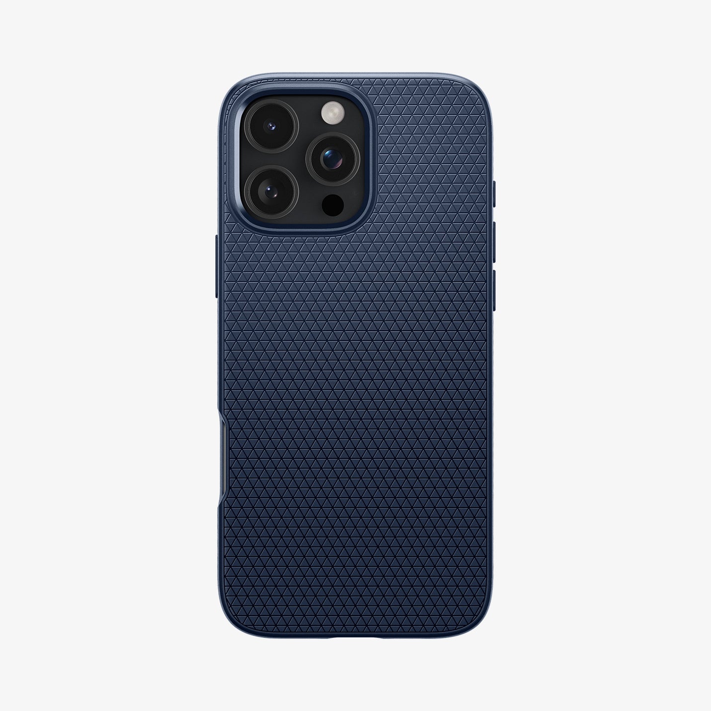 ACS08118 - iPhone 16 Pro Case Liquid Air in Navy Blue showing the back