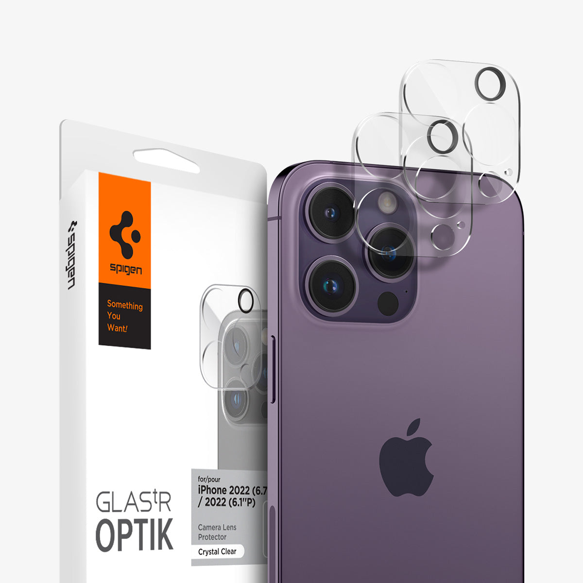 Spigen, . Funda SPIGEN Crystal Hybrid Mag para iPhone 14 PRO MAX  Transparente Gris, TODOparaSMARTPHONES