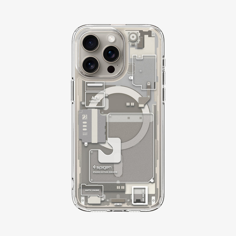 Funda Spigen Ultra Hybrid Mag MagSafe iPhone 15 Pro Fibra de
