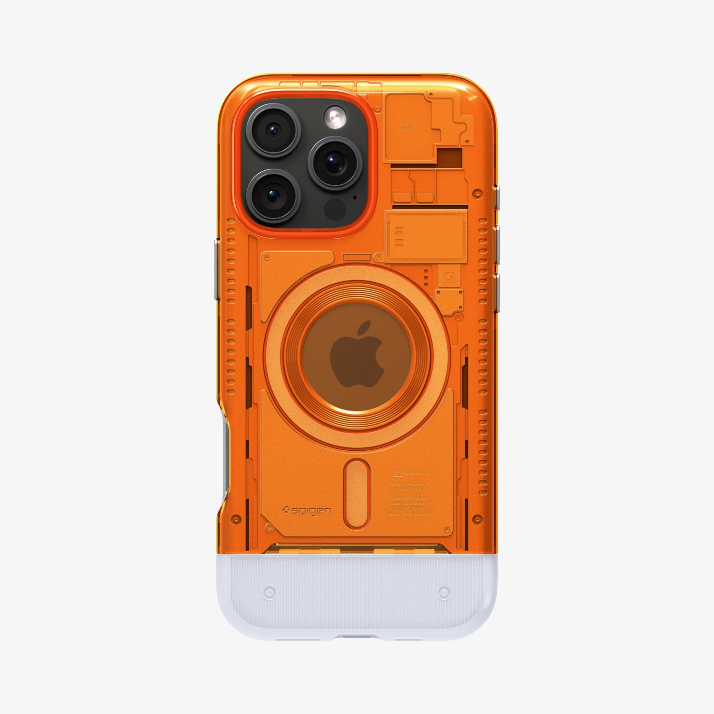 ACS08560 - iPhone 16 Pro Case Classic C1 (MagFit) in Tangerine showing the back