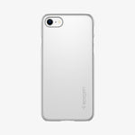 042CS20733 - iPhone SE Thin Fit case in silver showing the back