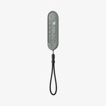 ACS08451 - Google TV Streamer Silicone Fit Voice Remote in Hazel showing the front, partial side and strap