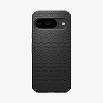 ACS07682 - Pixel 9 Pro Case Liquid Air in Matte Black showing the back