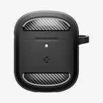 ACS07604 - Pixel Buds Pro 2 Case Rugged Armor in Matte Black showing the front