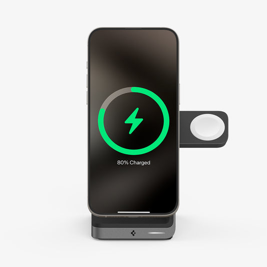 ACH05785 - ArcField™ 3-in-1 Wireless Charger PF2203US (MagFit) in Black showing the front