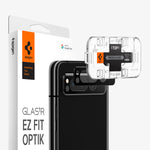 AGL06207 - Google Pixel Fold Optik EZ Fit Lens Protector showing the device, lens protector, ez fit tray and packaging