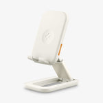 AMP07117 - Universal Phone Stand S311-1 in Dune Beige showing the front, partial side and bottom