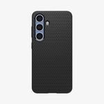 ACS08979 - Galaxy S25 Plus Case Liquid Air in Matte Black showing the 
back