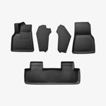 ACP07579 - Tesla Model Y WeatherBloc Floor Mat TLF-Y in Black showing different parts of tesla 