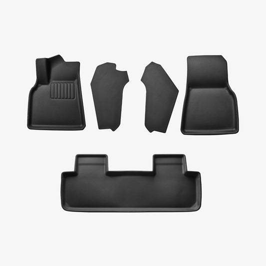 ACP07579 - Tesla Model Y WeatherBloc Floor Mat TLF-Y in Black showing different parts of tesla 