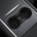 ACP07107 - Tesla Model 3 & Y Cup Holder Insert showing installed inside of car