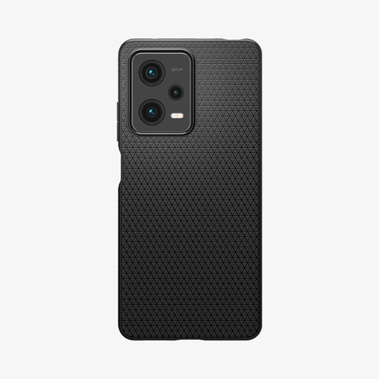 ACS04414 - Xiaomi Redmi Note 12 Pro Case Liquid Air in Matte Black showing the back