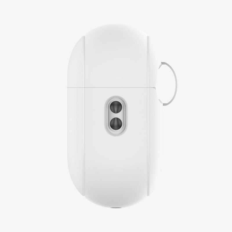 ACS05811 - Apple AirPods Pro 2 Case Silicone Fit + strap in white showing the side