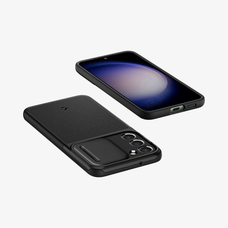 Spigen Coque Optik Armor Camera slider pour Samsung Galaxy S23 FE - Noir