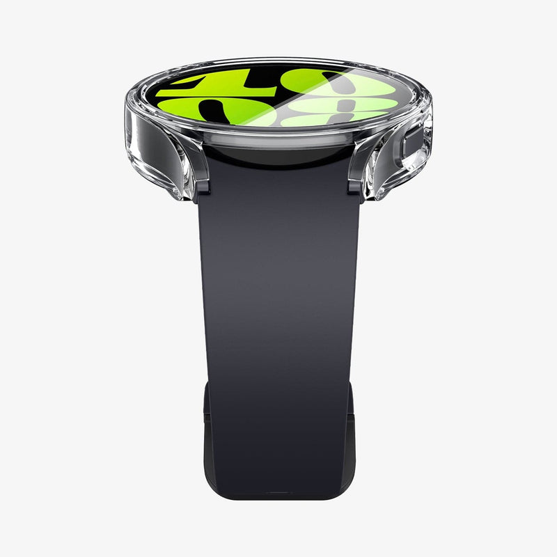 UNBOXING + Install] Spigen Apple watch series 6, 44mm ultra hybrid  transparent/ clear case 