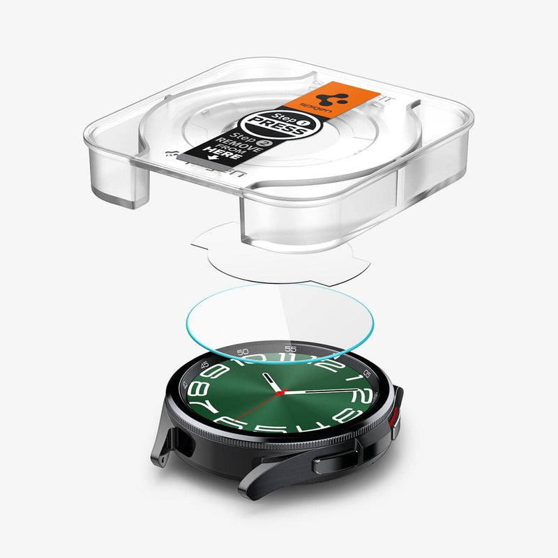 Spigen Protector de pantalla EZ Fit GLAS.tR (2 piezas) Samsung Galaxy Watch  6 40mm - Comprar online