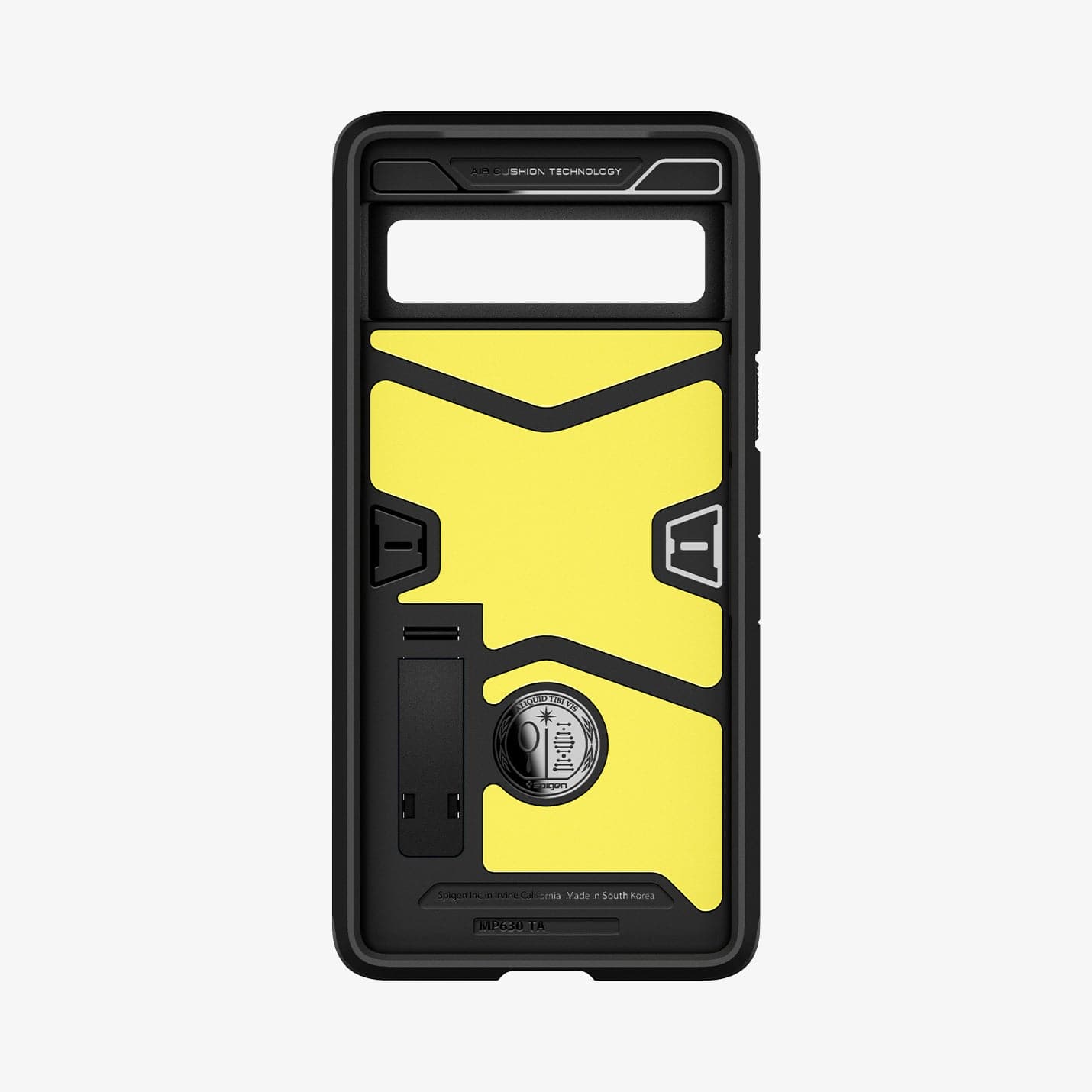 ACS04701 - Pixel 7 Case Tough Armor in black showing the inside of case