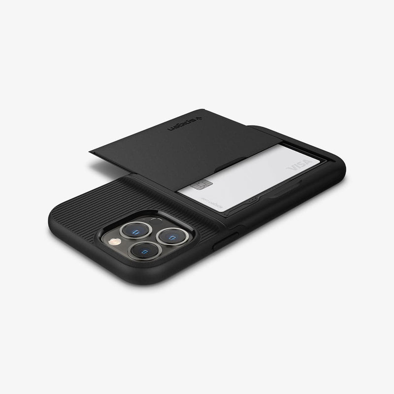 For iPhone 11 Pro Max Case, Spigen Slim Armor CS Card Slot Holder