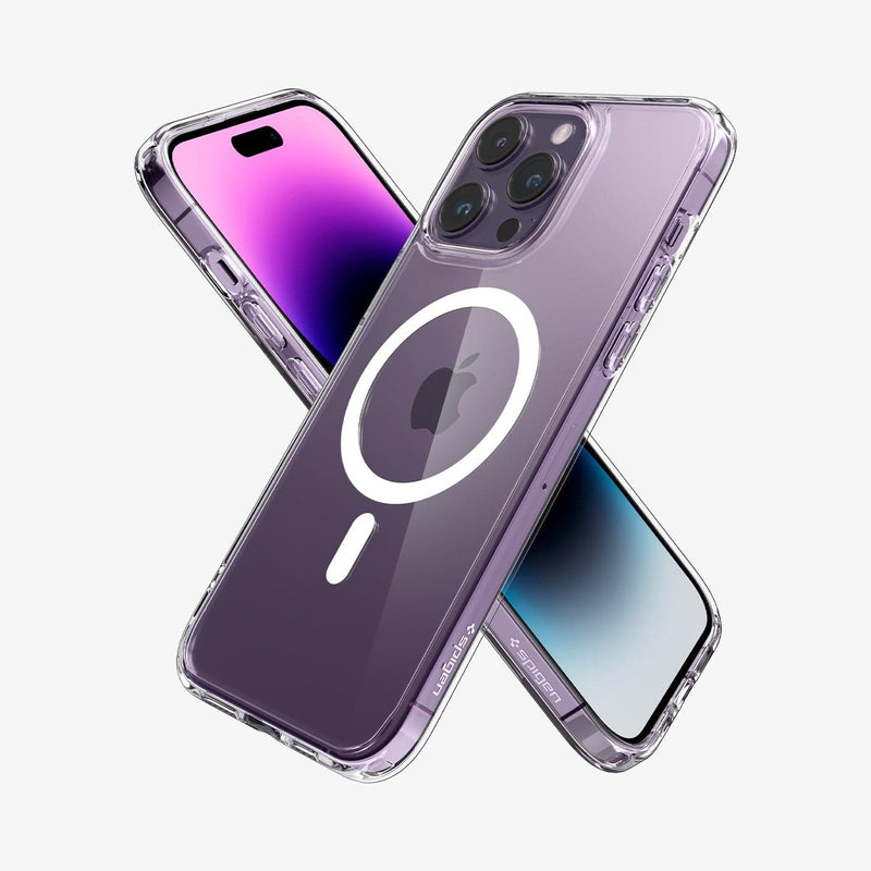 Spigen Ultra Hybrid for iPhone 14 Pro Case, [Anti-Yellowing Technology]  [Military Grade Drop Protection] Phone Case for iPhone 14 Pro - Deep Purple