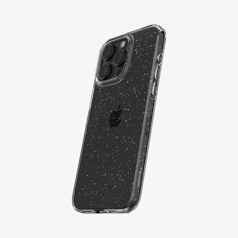 Spigen Liquid Crystal Glitter Designed for iPhone 15 Pro Max Case (2023),  [Military-Grade Protection] - Crystal Quartz