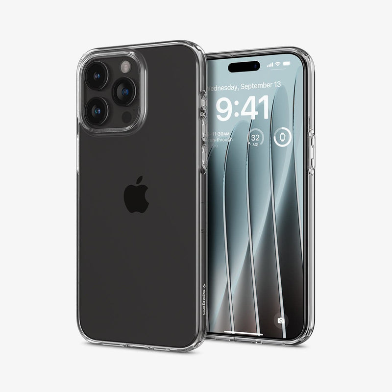 Spigen Crystal Flex case for iPhone 15 Pro, Grip-Friendly