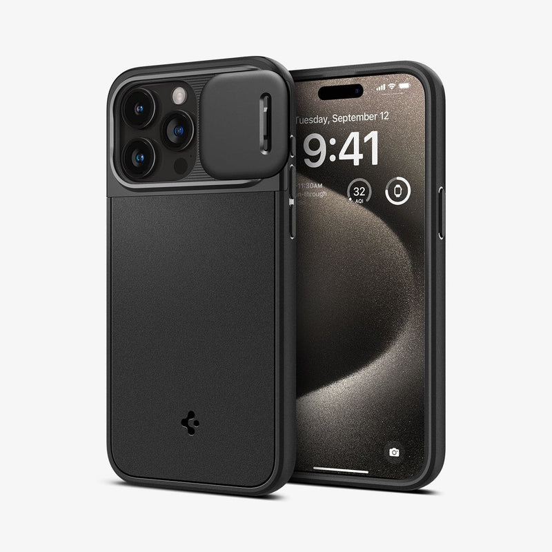 Vaku ® Apple iPhone 15 / 15 Plus Lens Flip Stand Holder Back Cover