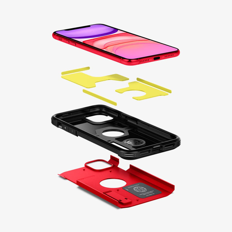 Funda Spigen Tough Armor Xp Premium para iPhone 11, Pro o Max, color: rojo,  nombre del diseño: iPhone 11 (6.1)