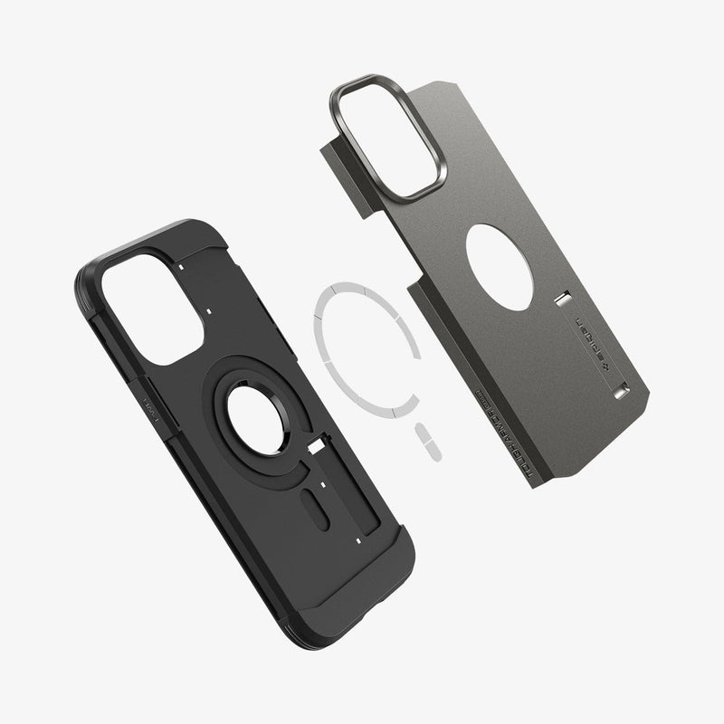 For iPhone 12 Pro Max Case, Spigen Tough Armor Protection Cover - Gunmetal