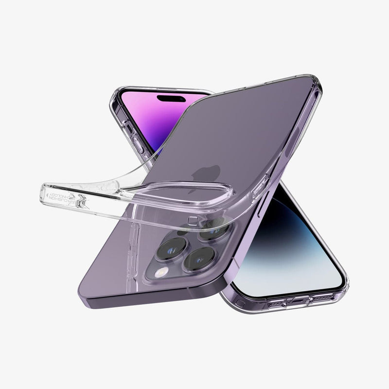 ContiMarket. Funda Spigen Crystal Hybrid Para Iphone 14 Pro - Sierra Blue