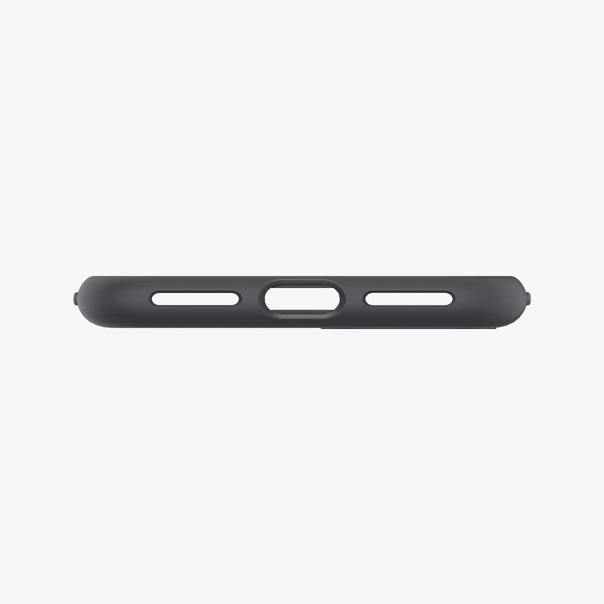 ACS04349 - iPhone 7 Series Silicone Fit Case in Black showing the bottom