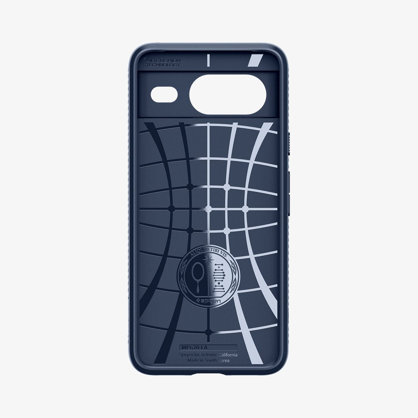 ACS06275 - Pixel 8 Case Liquid Air in navy blue showing the inside of case