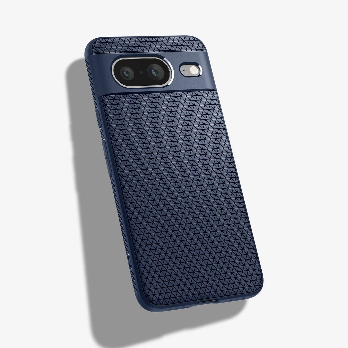 ACS06275 - Pixel 8 Case Liquid Air in navy blue showing the back and partial side