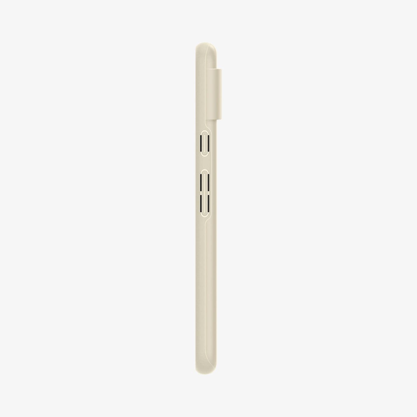 ACS06291 - Pixel 8 Case Thin Fit in mute beige showing the side with volume controls