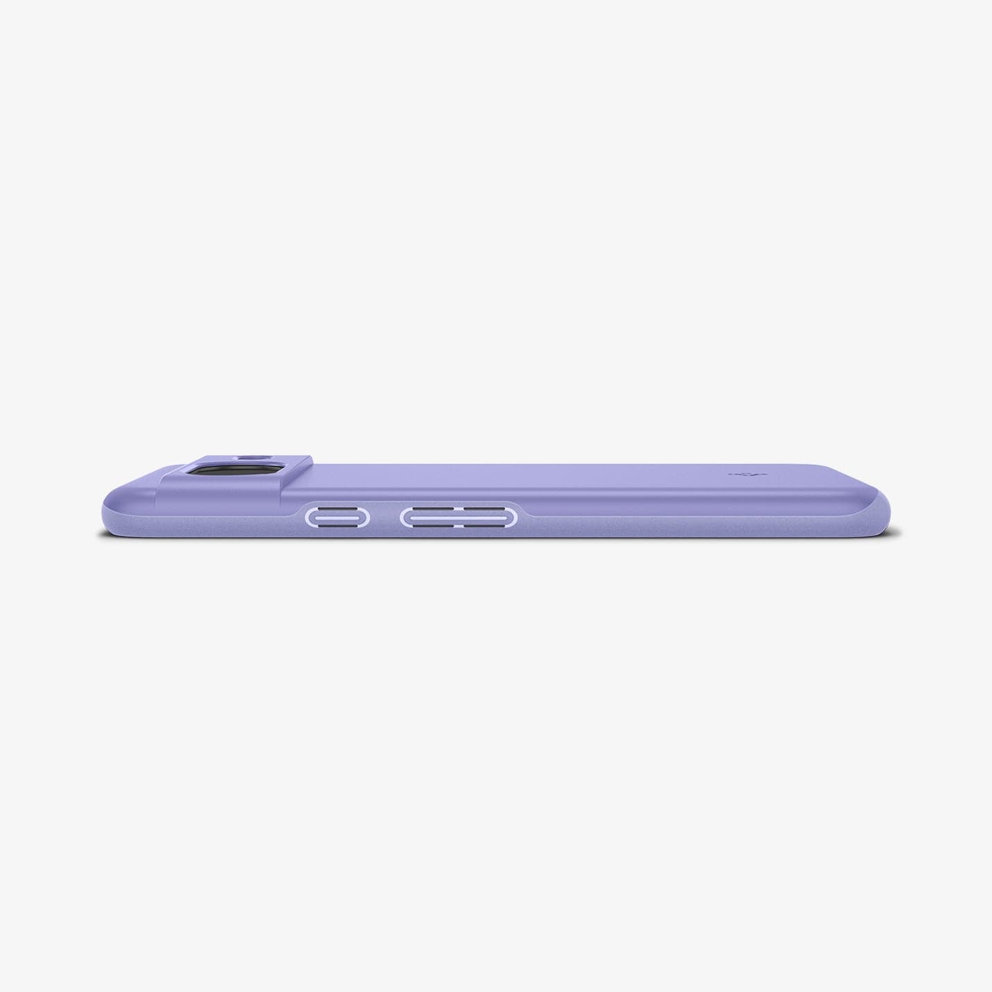 ACS06292 - Pixel 8 Case Thin Fit in awesome violet showing the side and partial back