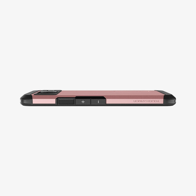 ACS06284 - Pixel 8 Case Tough Armor in rose gold showing the side and partial back