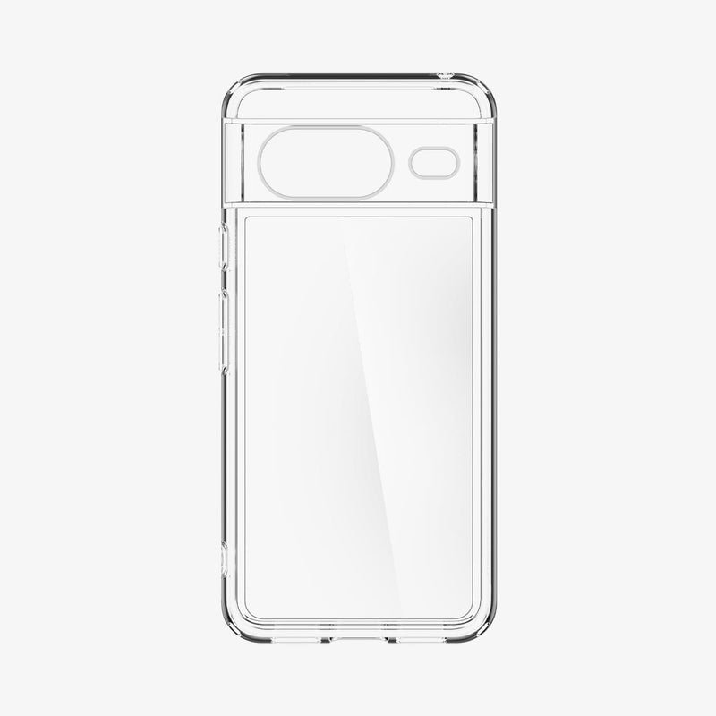 ACS06278 - Pixel 8 Case Ultra Hybrid in crystal clear showing the back with no device inside