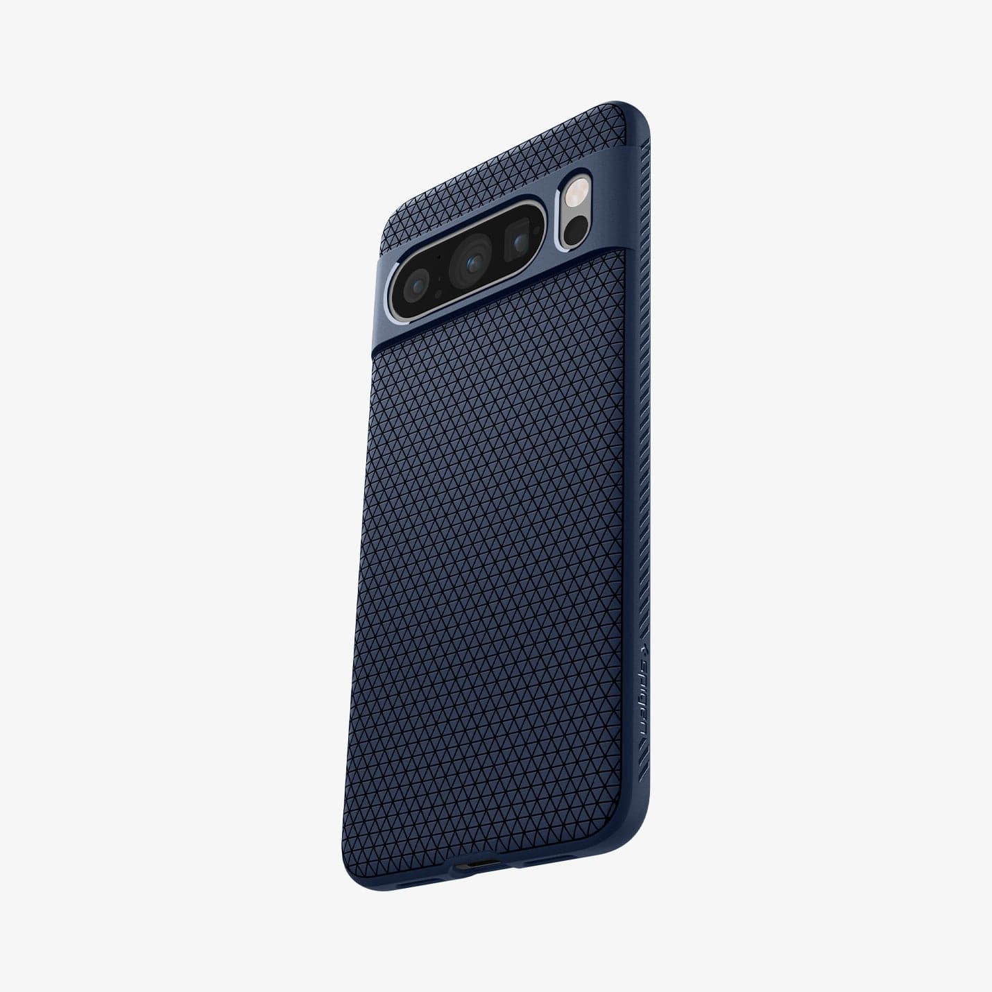 ACS06312 - Pixel 8 Pro Case Liquid Air in navy blue showing the back and partial side