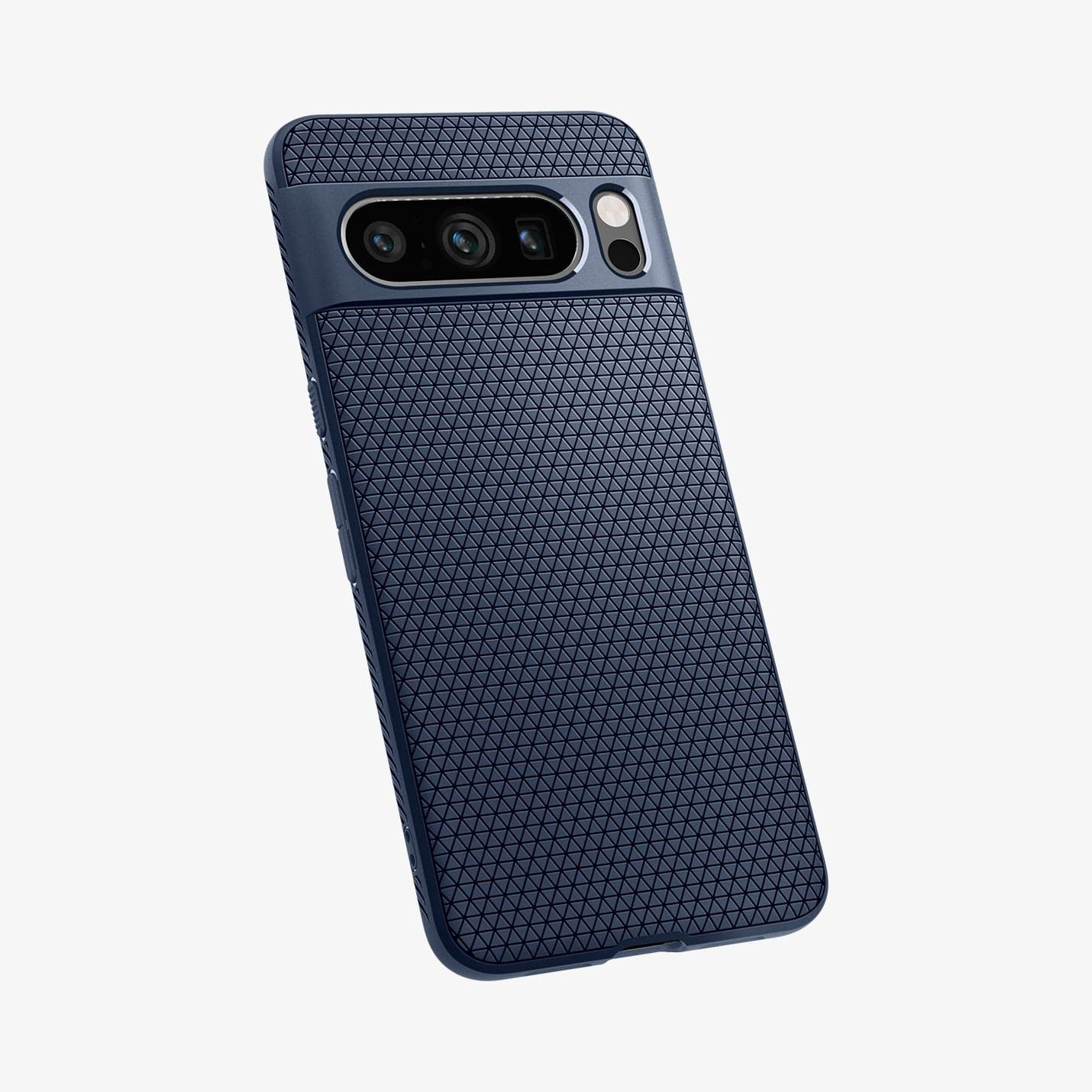 ACS06312 - Pixel 8 Pro Case Liquid Air in navy blue showing the back and partial bottom