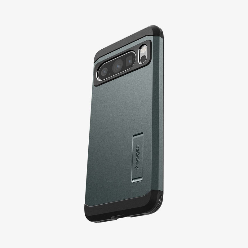 ACS06322 - Pixel 8 Pro Case Tough Armor in abyss green showing the back and partial side