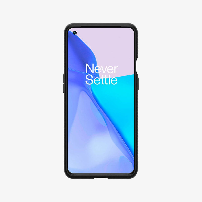 ACS02684 - OnePlus 9 5G Liquid Air Case in Matte Black showing the front
