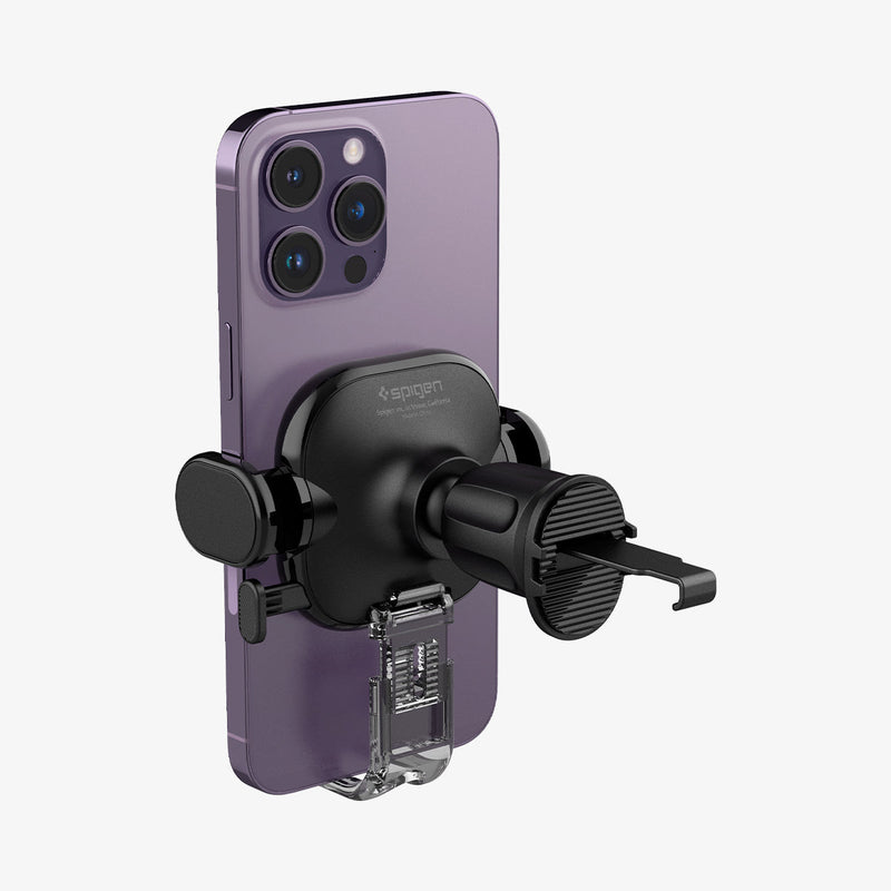 Spigen OneTap Universal Phone Holder for Car, 2023 Upgraded Advanced Hook Clip Mounts, Adjustable Car Mount Mobile Cradle for AI