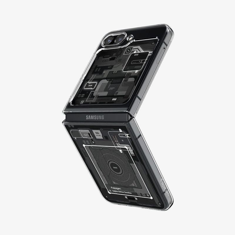 Samsung Galaxy Z Flip 5 phone case black SPIGEN AIRSKIN Nillkin.lv
