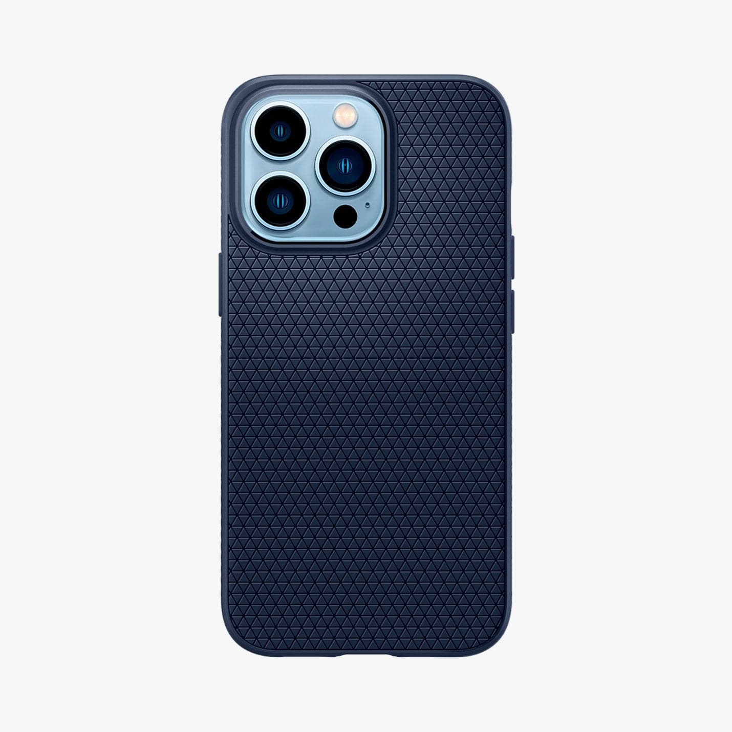 ACS03259 - iPhone 13 Pro Case Liquid Air in navy blue showing the back