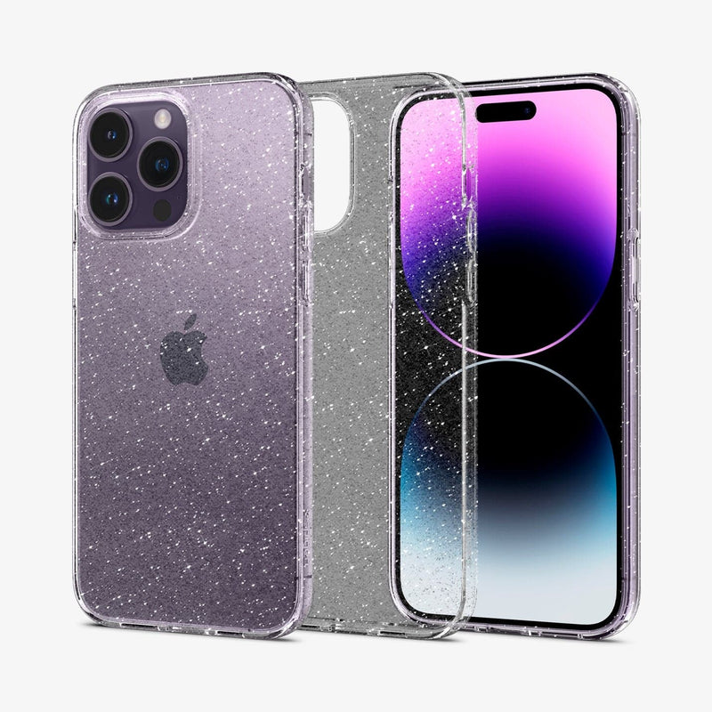 Spigen iPhone 14 Pro Cover Liquid Crystal Glitter Rose Quartz