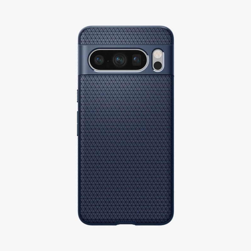 ACS06312 - Pixel 8 Pro Case Liquid Air in navy blue showing the back