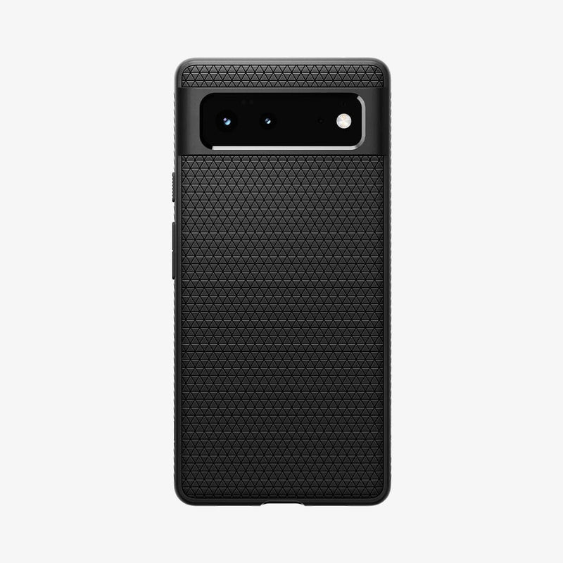 ACS03436 - Pixel 6 Case Liquid Air in matte black showing the back